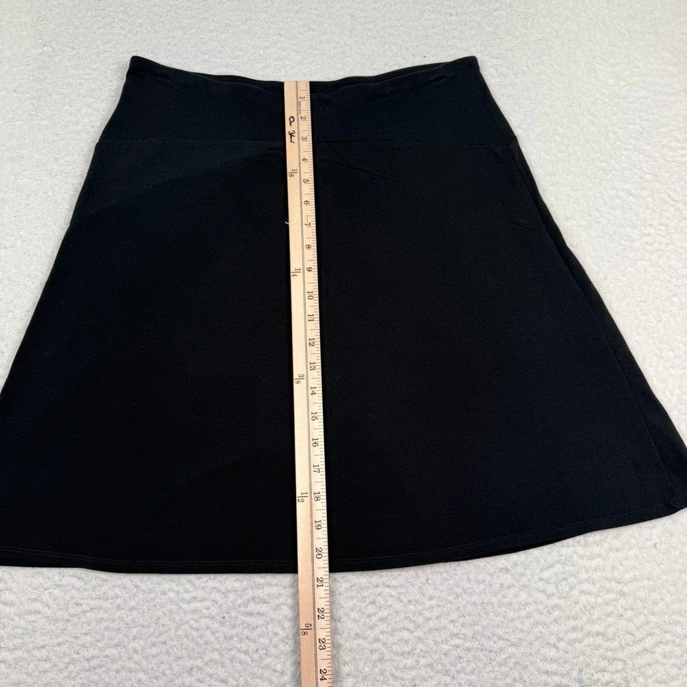 Patagonia Skirt Womens Medium Black Organic Cotton Blend A-Line Casual